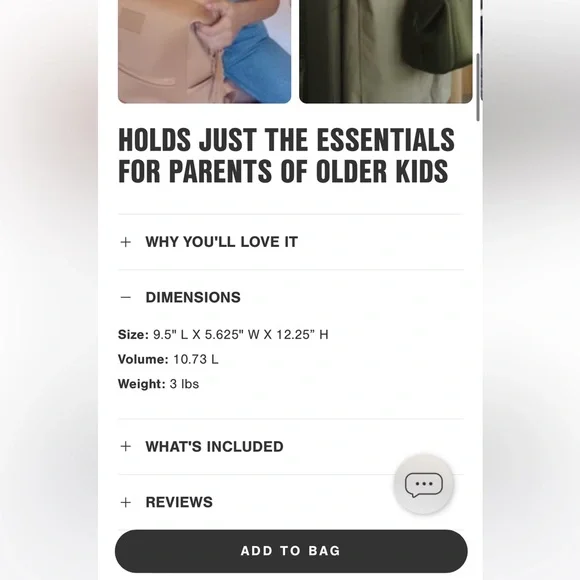 Dange Dover diaper bag (new) - Picture 8 of 10